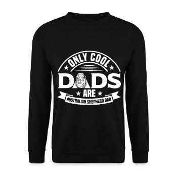 Australian Shepherd Lovers Australian Shepherd - Unisex Sweatshirt - black - Front - Alina (178cm) & Michal (187cm)