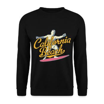 Surfen - Unisex Pullover - Schwarz - Vorne - Alina (178cm) & Michal (187cm)