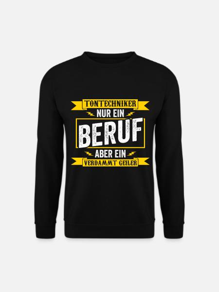 Toningenieur Tontechnik Tontechniker - Unisex Pullover - Schwarz