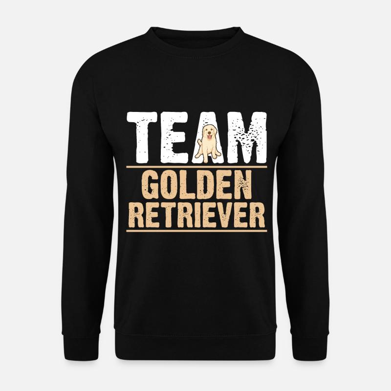 Hund Golden Retriever - Unisex Pullover - Schwarz
