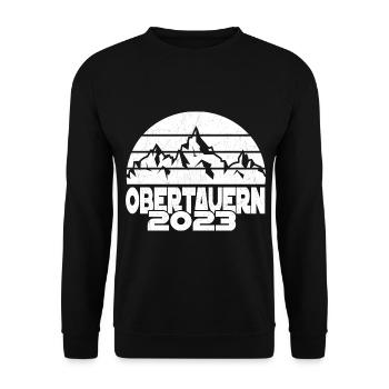Obertauern2023 - Unisex Pullover - Schwarz - Vorne - Alina (178cm) & Michal (187cm)