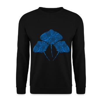 Mantarochen Aquarium Mantarochen Liebhaber - Unisex Pullover - Schwarz - Vorne - Alina (178cm) & Michal (187cm)