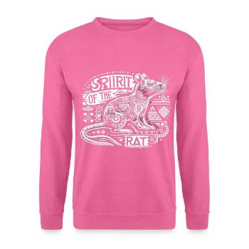 Ethno : Totem du Rat - Sweat-shirt Unisexe - rose - Devant