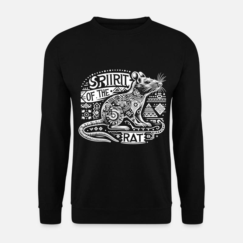 Ethno Spirit: Rat Totem - Unisex Sweatshirt - black