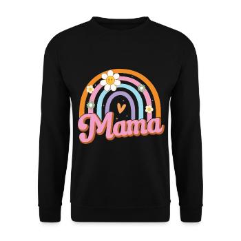 Mama - Unisex Pullover - Schwarz - Vorne - Alina (178cm) & Michal (187cm)