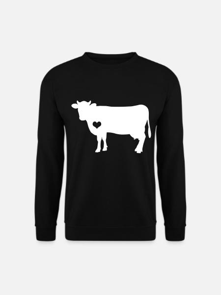 Kuh Kühe Bauernhof Landwirtschaft Geschenk - Unisex Pullover - Schwarz