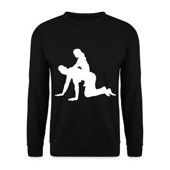 Famille papa fille - Sweat-shirt Unisexe - noir - Devant - Alina (178cm) & Michal (187cm)