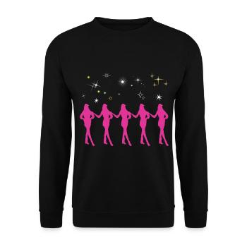 Gardetanz Schautanz Showtanz Geschenk Geschenkidee - Unisex Pullover - Schwarz - Vorne - Alina (178cm) & Michal (187cm)