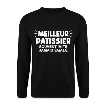 Patissier | Je suis le meilleur Patissier - Sweat-shirt Unisexe - noir - Devant - Alina (178cm) & Michal (187cm)