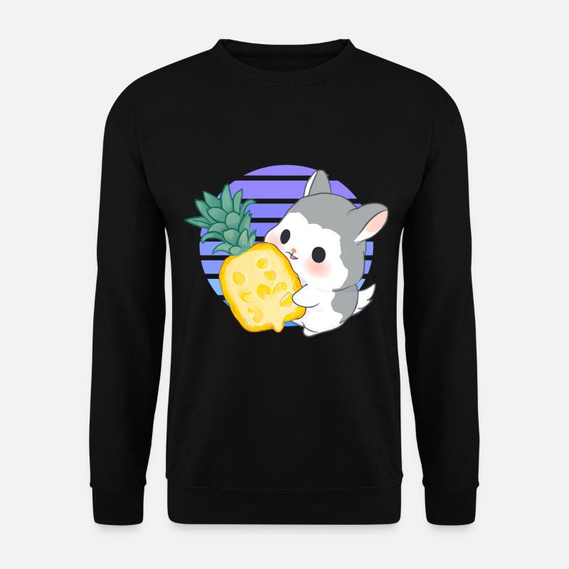 Chinchilla loves pineapple - Unisex Sweatshirt - black