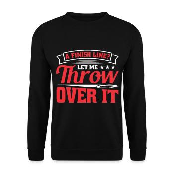 Discus Throw Discus Thrower Athletics Discus - Unisex Sweatshirt - black - Front - Alina (178cm) & Michal (187cm)