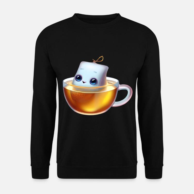 Genießerischer Teebeutel - Unisex Pullover - Schwarz