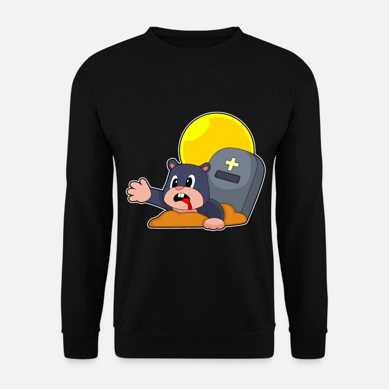 Mole Halloween Grave - Unisex Sweatshirt - black