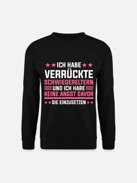 Schwiegertochter Schwiegermutter Schwiegervater - Unisex Pullover - Schwarz