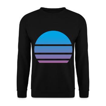 Retro Pattern Vintage - Unisex Sweatshirt - black - Front - Alina (178cm) & Michal (187cm)