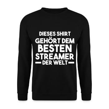 Gaming Zocken Zocker Gamer Streaming Streamer - Unisex Pullover - Schwarz - Vorne - Alina (178cm) & Michal (187cm)