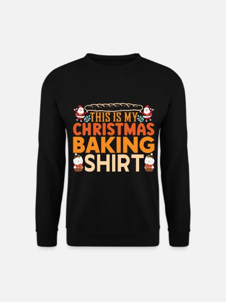 Christmas Costume Baking - Unisex Sweatshirt - black