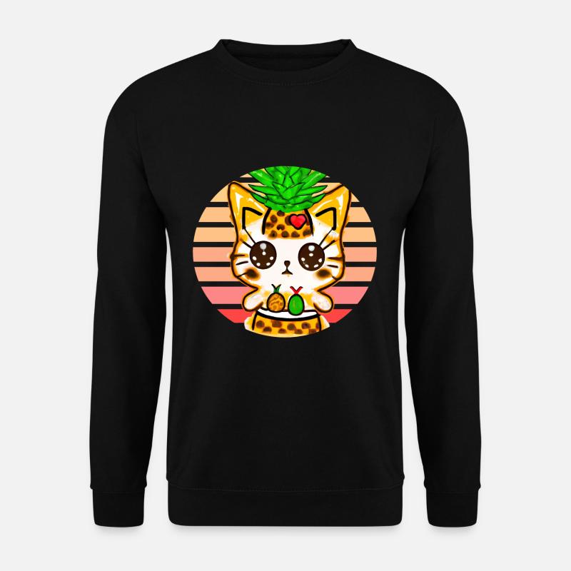 Pineapple Cat - Unisex Sweatshirt - black