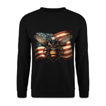 Beekeepers Bees Honey bees Beekeeping - Unisex Sweatshirt - black - Front - Alina (178cm) & Michal (187cm)