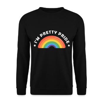 Je suis assez fier arc-en-ciel - Sweat-shirt Unisexe - noir - Devant - Alina (178cm) & Michal (187cm)