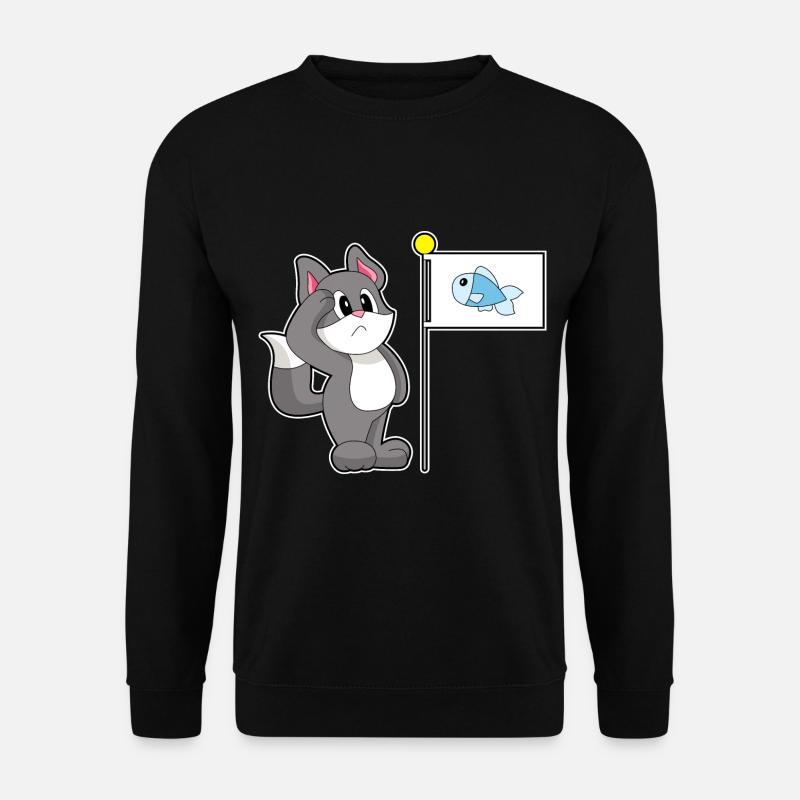 Drapeau de chat - Sweat-shirt Unisexe - noir