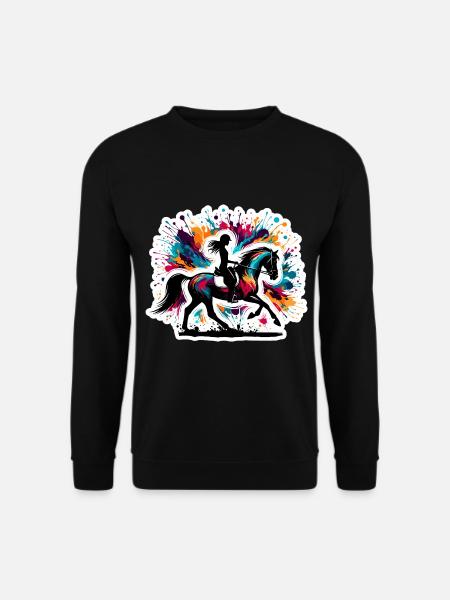 Quarter Horse Mädchen - Unisex Pullover - Schwarz