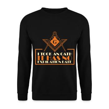 Freimaurer Winkel & Zirkel FREEMASON Prince Hall - Unisex Pullover - Schwarz - Vorne - Alina (178cm) & Michal (187cm)