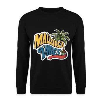 Mallorca Vibes 2024 - Unisex Sweatshirt - black - Front - Alina (178cm) & Michal (187cm)