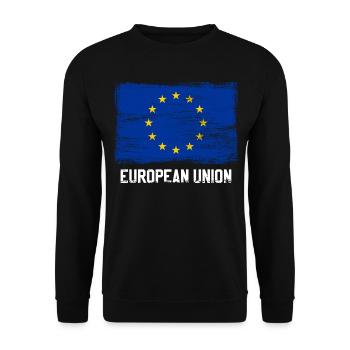 Europe - Sweat-shirt Unisexe - noir - Devant - Alina (178cm) & Michal (187cm)