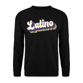 Latino - Proud Mexican Spanish Hispanic Root Men - Unisex Sweatshirt - black - Front - Alina (178cm) & Michal (187cm)