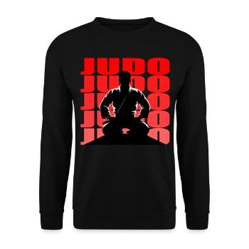 Judo - Unisex Sweatshirt - black - Front - Alina (178cm) & Michal (187cm)