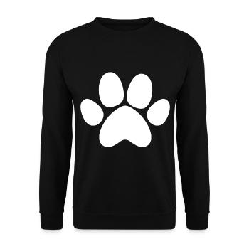 Dog Paw Dog Symbol - Unisex Sweatshirt - black - Front - Alina (178cm) & Michal (187cm)