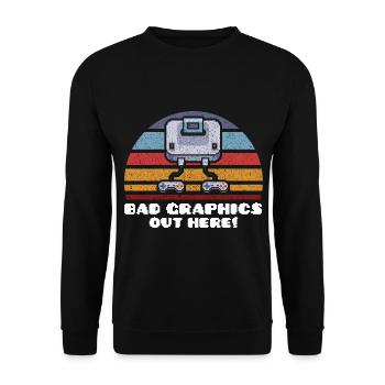 Jeu de hasard Retro Gamer Jeux vidéo Cadeau - Sweat-shirt Unisexe - noir - Devant - Alina (178cm) & Michal (187cm)