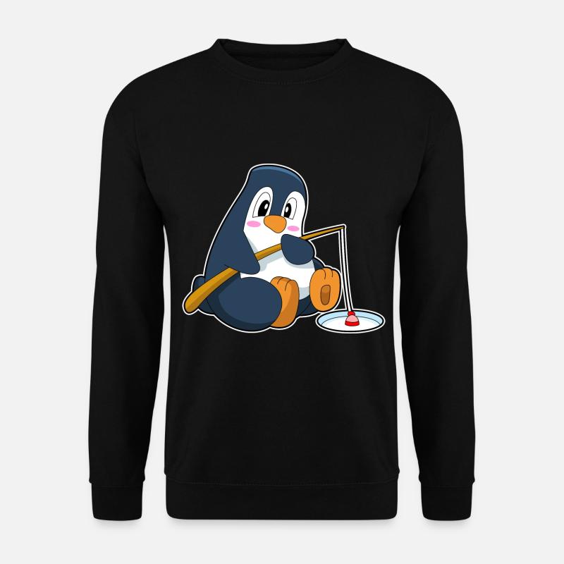Penguin Angler Angel - Unisex Sweatshirt - black