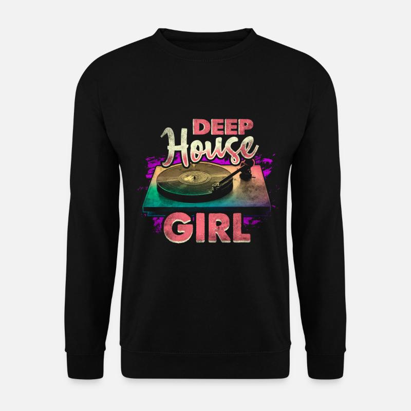 Musique Deep House - Sweat-shirt Unisexe - noir
