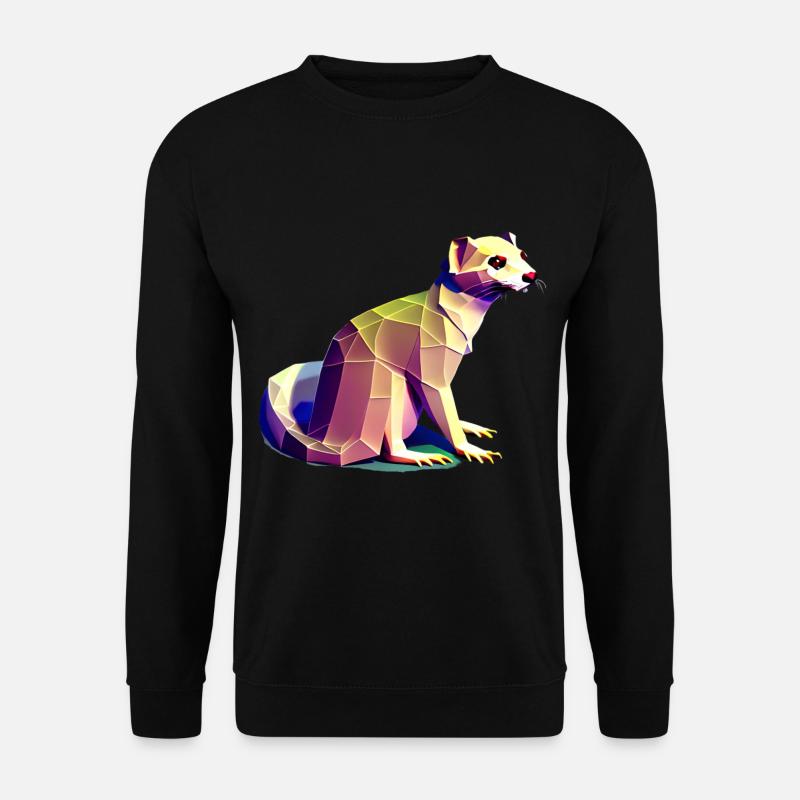 Polygon ferrets - Unisex Sweatshirt - black