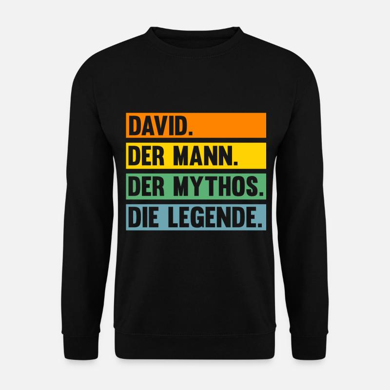 David - Unisex Pullover - Schwarz