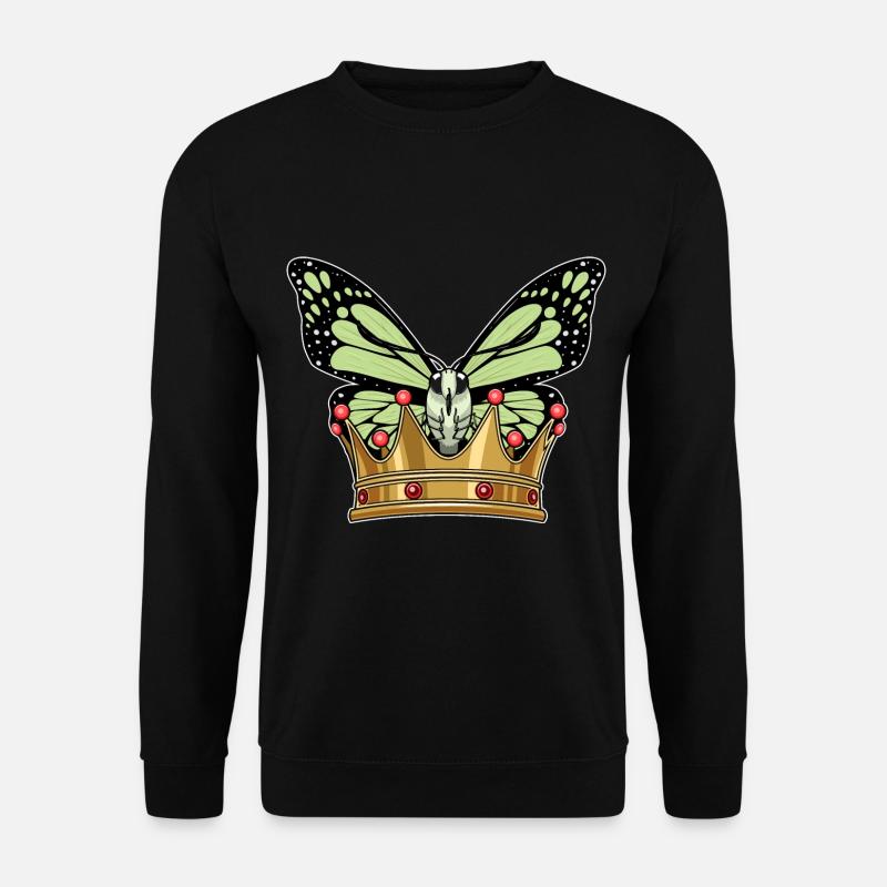 Butterfly Crown - Unisex Sweatshirt - black