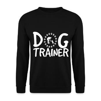 Dresseur de chiens dresseur de chiens pattes de chien école de chiens - Sweat-shirt Unisexe - noir - Devant - Alina (178cm) & Michal (187cm)