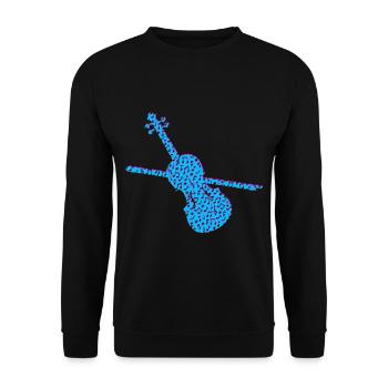 Violine - Unisex Pullover - Schwarz - Vorne - Alina (178cm) & Michal (187cm)