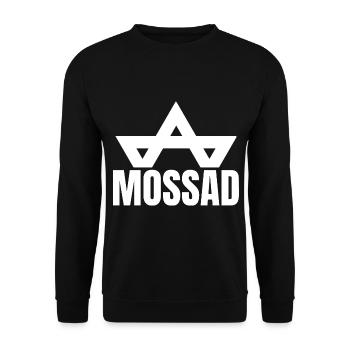 Mossad Israel Israeli Intelligence Tel Aviv - Unisex Sweatshirt - black - Front - Alina (178cm) & Michal (187cm)