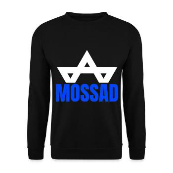 Mossad Israël Renseignement israélien Tel Aviv - Sweat-shirt Unisexe - noir - Devant - Alina (178cm) & Michal (187cm)