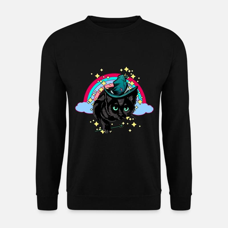 Magic Rainbow Spell Cat Magic - Sweat-shirt Unisexe - noir