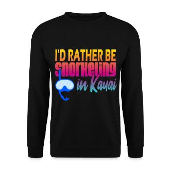 Kauai Plongée en apnée - Sweat-shirt Unisexe - noir - Devant - Alina (178cm) & Michal (187cm)