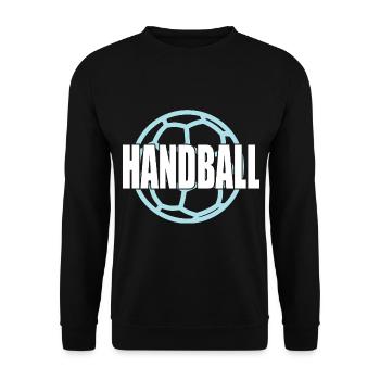 Handball Ball Player Handball Player - Unisex Sweatshirt - black - Front - Alina (178cm) & Michal (187cm)