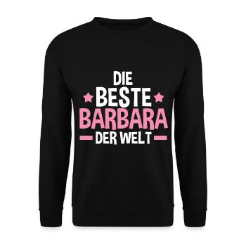 Barbara - Unisex Pullover - Schwarz - Vorne - Alina (178cm) & Michal (187cm)