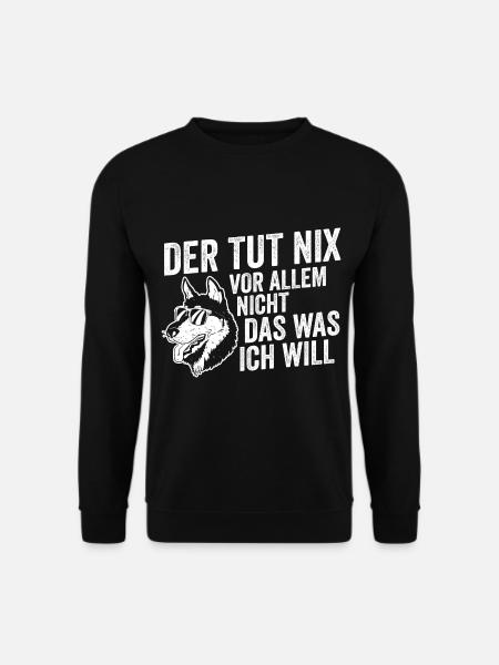 Hund Husky - Unisex Pullover - Schwarz