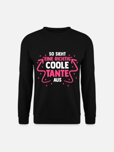 Patentante Coole Tante - Unisex Pullover - Schwarz