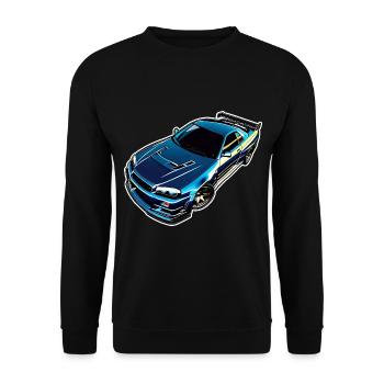 Jdm / Tuning / Turbocharger / Rims / Chiptuning - Unisex Sweatshirt - black - Front - Alina (178cm) & Michal (187cm)