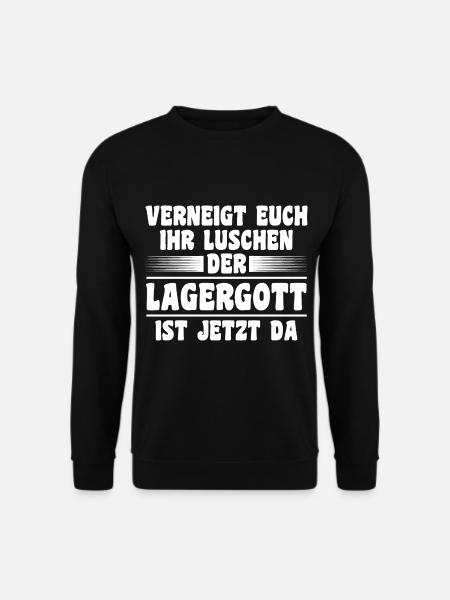 Lagergott Staplerfahrer Logistiker Lagerist Gabels - Unisex Pullover - Schwarz